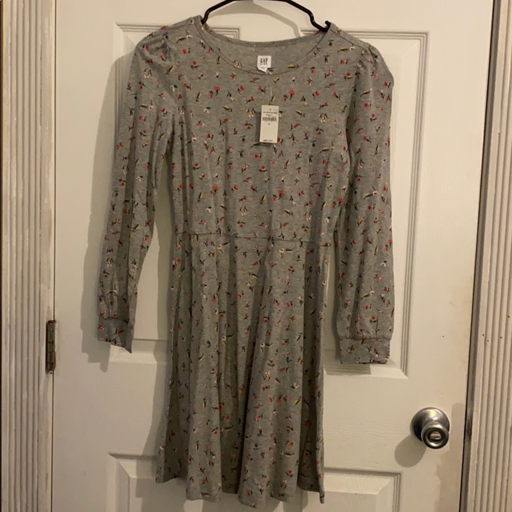 Girls long sleeve floral dress